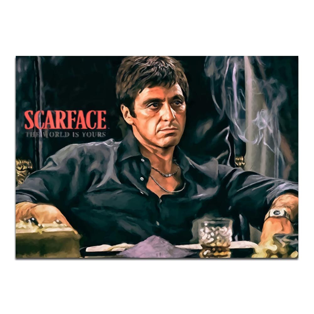 Tableau Scarface avec Al Pacino - Poster cinéma - Décoration Tableau Scarface avec Al Pacino - Poster cinéma - Décoration