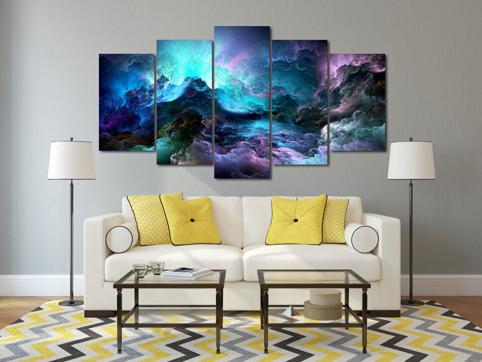 Tableau nuages denses - 120 x 80 cm | Leroy Merlin