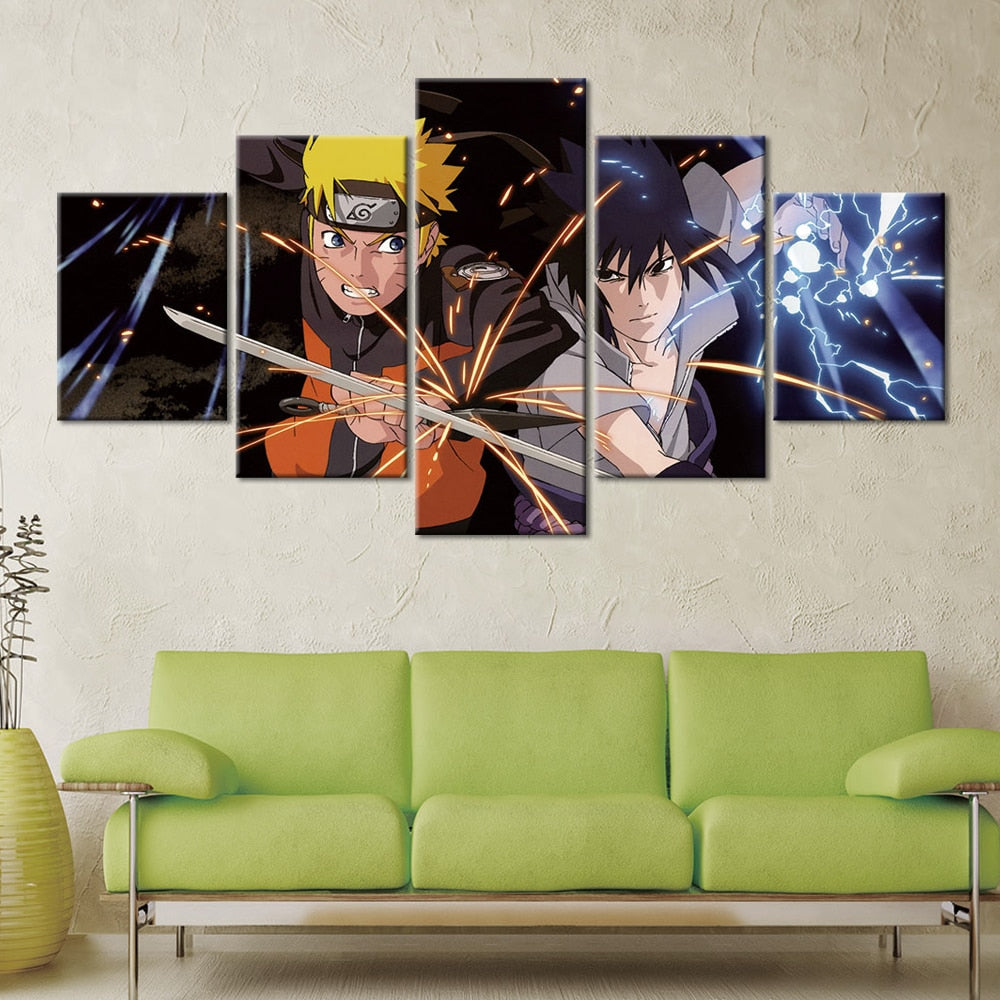 Tableau Naruto et Sasuke