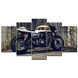 Toile 5 Parties Moto Café Racer