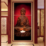 Tableau Vertical Avec Bouddha Zen