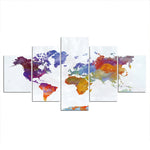 Carte Du Monde Multicolore