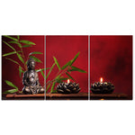 Tableau Zen Bouddha Rouge