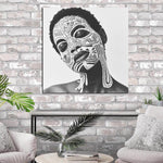 Tableau Femme Africaine Noir Et Blanc