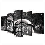 Tableau Moto Vintage Noir Et Blanc