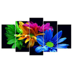 Tableau Fleurs Multicolores