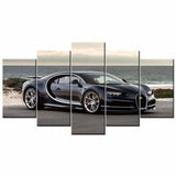 Tableau Mural Bugatti Chiron Noire