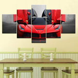 Tableau Voiture Ferrari Rouge